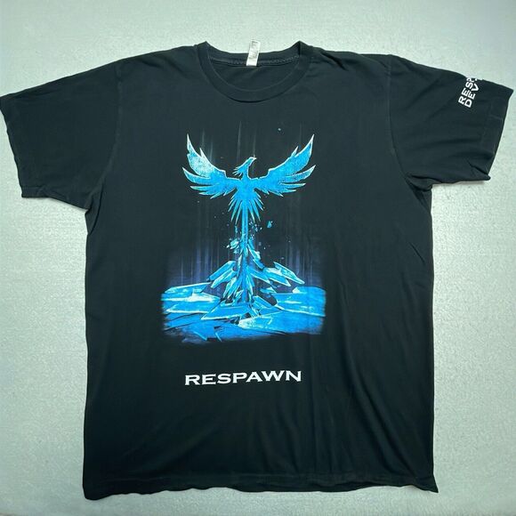 Respawn T-Shirt Men's Large Black Promo Dev Team Development Gaming - Picture 1 of 9